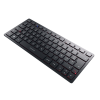 Cherry KW 9200 MINI - 75% - USB + RF Wireless + Bluetooth - Scissor key switch - AZERTY - Black - JK-9250FR-2