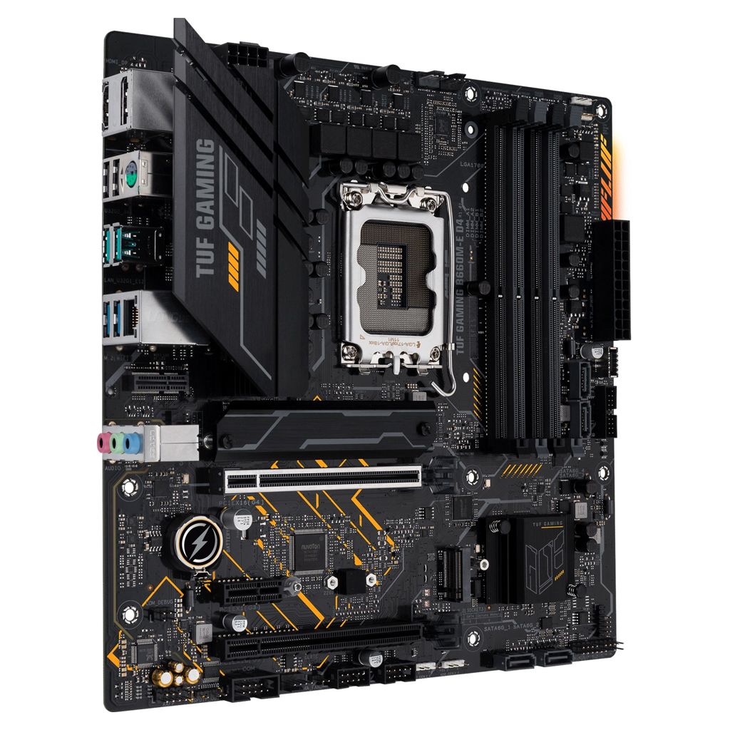 ASUS 1700 TUF GAMING B660M-E D4 Moderkort - 90MB19J0-M1EAY0