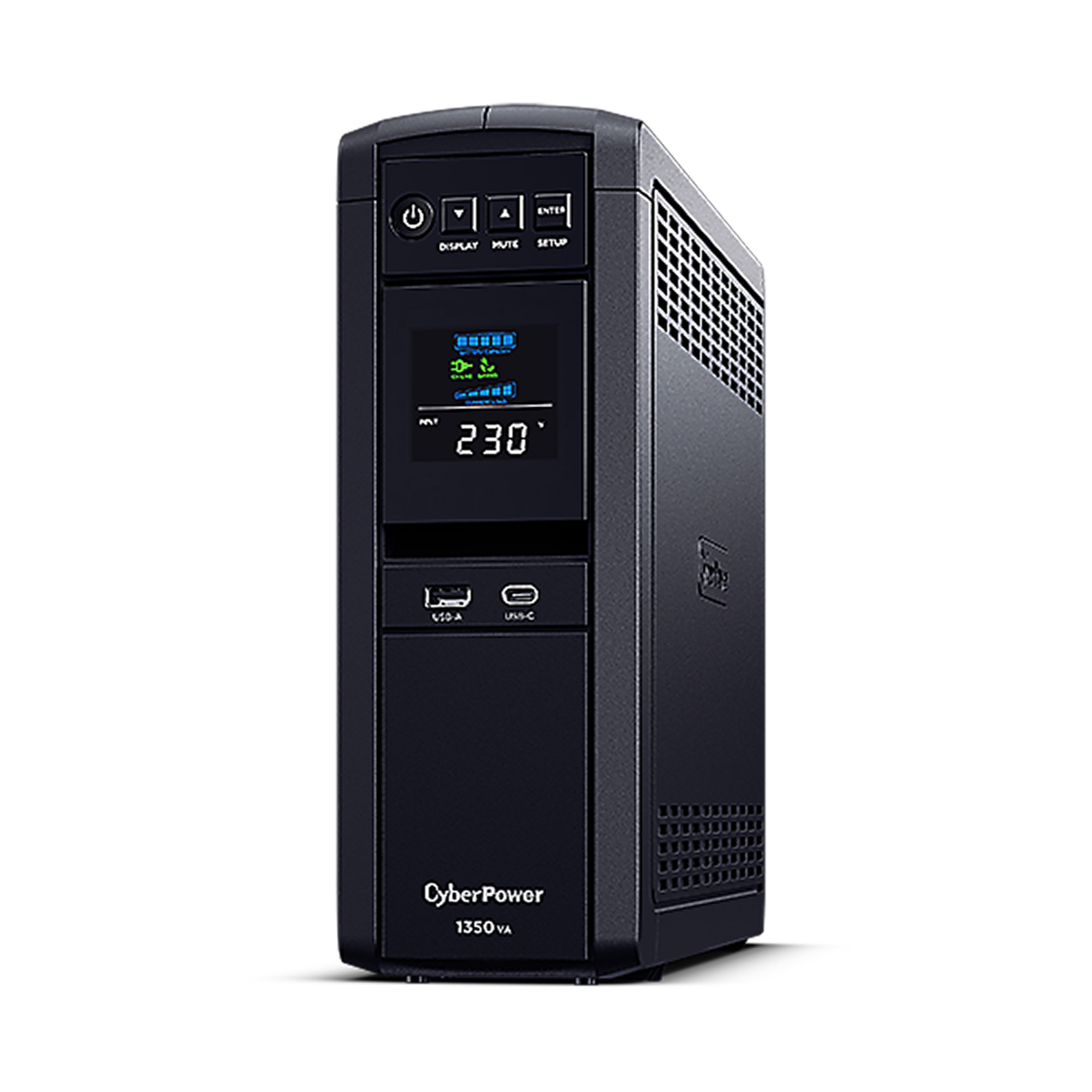 CyberPower Systems CyberPower CP1350EPFCLCD Line-Interactive 1350VA 6AC outlet(s) Tower Black uninterruptible power supply (UPS) - CP1350EPFCLCD