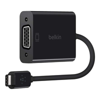 Belkin USB-C till VGA-adapter CAT 5e UTP 0,15m - Digital video - F2CU037BTBLK