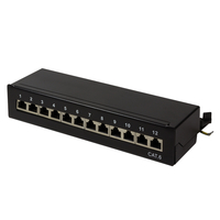 LogiLink Patch Panel Cat.6 STP 12 Ports Black