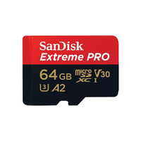 SanDisk Extreme PRO 64GB MicroSDXC-kort - SDSQXCU-064G-GN6MA