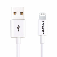 Câble Lightning vers USB-A ADATA 1 m, blanc, fiable