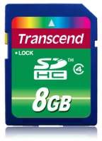 Carte mémoire SDHC Transcend TS8GSDHC4 8 Go