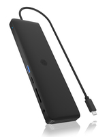 ICY BOX 11-i-1 mobil trippel videodockningsstation - IB-DK2116-C
