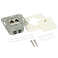 LogiLink NP0023V RJ-45 STP Prise Keystone Blanc Métallisé
