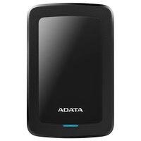 ADATA HV300 4TB extern hårddisk, USB 3.2 Gen 1, svart - AHV300-4TU31-CBK