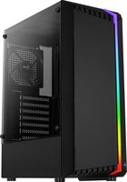 AEROCOOL Bionic v1 Midi-Tower, RGB, tempered glass