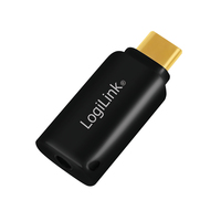 LogiLink UA0356 USB-C to 3.5mm Audio Adapter Black - UA0356