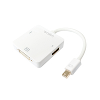 Câble adaptateur LogiLink CV0045A DisplayPort 0,15 m blanc