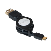 LogiLink AA0069 USB 2.0 Micro-B to A Cable 0.75m