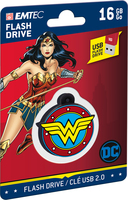 EMTEC DC Comics Collector Wonder Woman - 16 Go - USB Type-A - 2.0 - 15 Mo/s - Sans capuchon - Multicolore