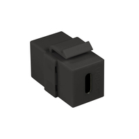 LogiLink NK0032 Connecteur femelle USB-C plat noir
