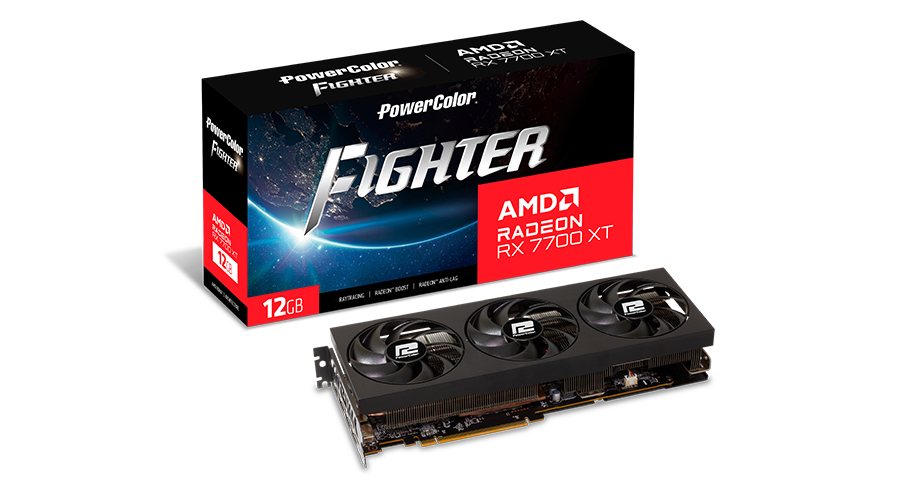 PowerColor Fighter Radeon RX 7700 XT - RX7700XT 12G-F/OC