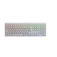 Cherry MX 2.0S RGB - Full-size (100%) - USB - Mechanical - QWERTZ - RGB LED - White - G80-3821LWADE-0