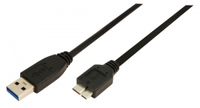 Câble LogiLink CU0027 3 m USB 3.0 A vers Micro-B