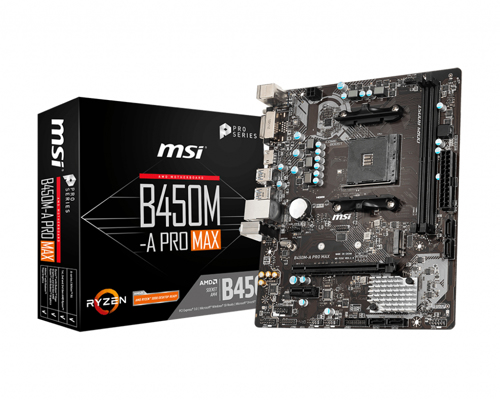 MSI B450M-A PRO MAX - Motherboard - micro ATX - 7C52-001R