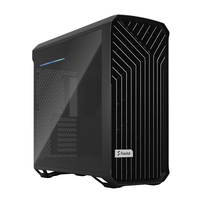 Fractal Torrent, noir, TG, teinte foncée - Midi/Minitour - ATX