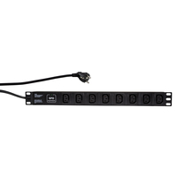 LogiLink PDU8A01 Basic 1U 8 AC-uttag C13-koppling - PDU8A01