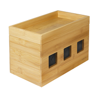 LogiLink KAB0076 Boîte de câble en bambou 255x140x165mm
