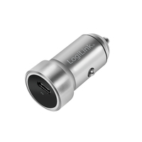 LogiLink PA0260 Adaptateur Allume-Cigare Automatique Aluminium Argent