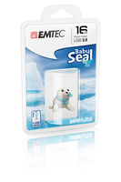 EMTEC Baby Seal - 16 Go - USB Type-A - 2.0 - Capuchon - Bleu, Blanc