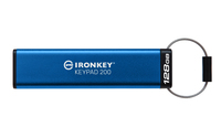 Kingston IronKey Keypad 200 128GB USB 3.2 Gen 1 Blå Säkert Minne