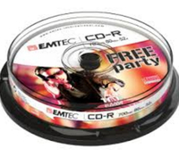EMTEC 52x - Pack de 10 - 52x - CD-R - 700 Mo - 10 pièces