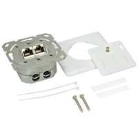 LogiLink NP0024V RJ-45 STP Prise Keystone Blanc Métallisé