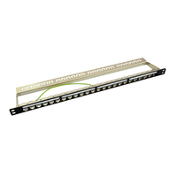 LogiLink NK4040 RJ-45 Cat6a Black Rack Mount 0.5U - NK4040