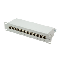 LogiLink NP0052 Panneau de brassage RJ-45 Cat6a en acier gris 1U