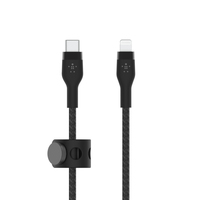 Belkin BOOST CHARGE USB-C to LTG Braided Silicon 1M Black - Digital - CAA011BT1MBK
