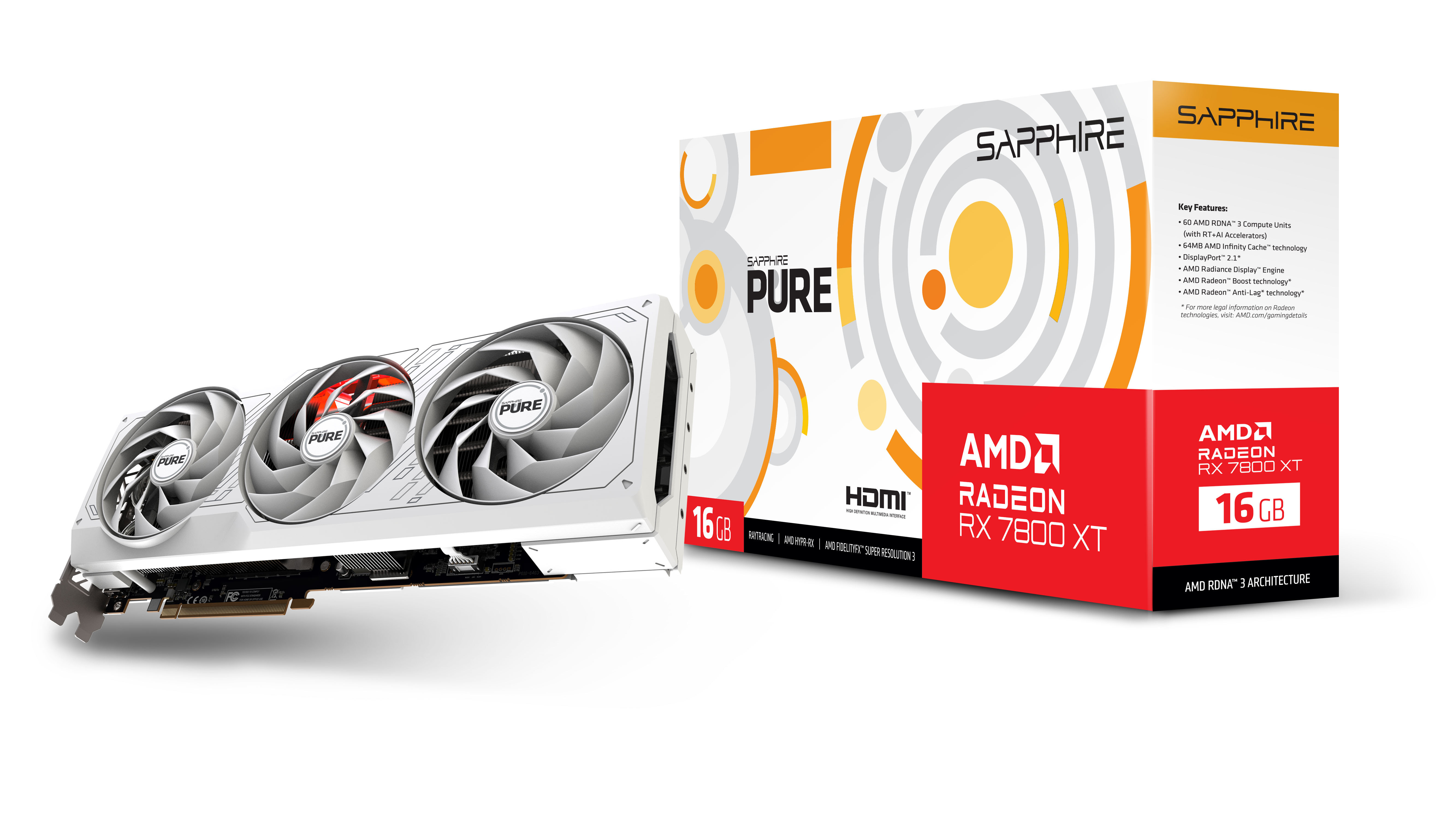 Sapphire PURE RX 7800 XT 16 Go - Solution graphique avancée