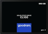 GoodRam CL100 2.5" 960GB SATA III 3D TLC NAND - SSDPR-CL100-960-G3