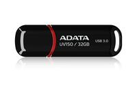 ADATA UV150 32GB USB 3.2 Gen 1, med lock, 9g, svart - AUV150-32G-RBK