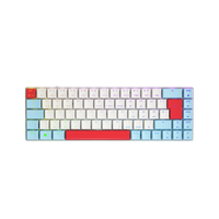 Cherry MX-LP 2.1 Compact Wireless - 65 % - RF sans fil + Bluetooth - Mécanique - QWERTZ - LED RGB - Blanc