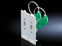 Rittal SZ - Boîte de dérivation, encastrée - USB X 2 - RAL 7024