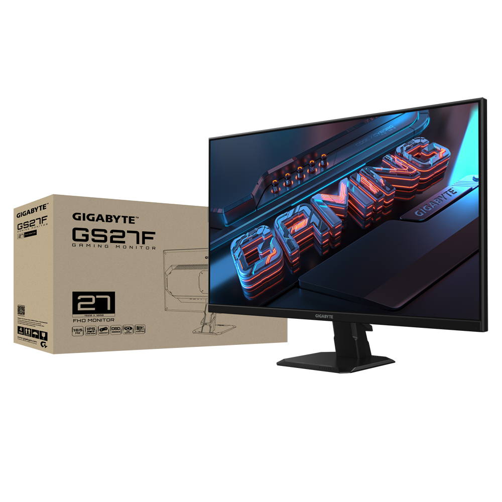 Gigabyte GS27F 68,6 cm 27" IPS Edge 1920 x 1080 FHD 350 cd/m² 165 Hz 2xHDMI 2.0 1xDP 1 - 68,6 cm - 27"
