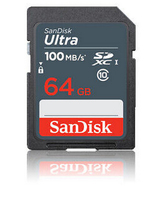 SanDisk Ultra 64GB SDXC UHS-I-kort - SDSDUNR-064G-GN3IN