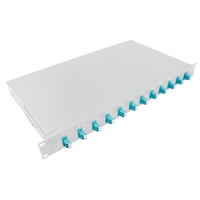 LogiLink F12LC3G SC Gray Metal Fiber Patch Panel 1U