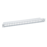 LogiLink NK4044 Gestionnaire de câbles 1U à montage en rack en métal gris