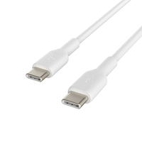 Belkin CAB003BT1MWH - 1 m - USB C - USB C - Blanc