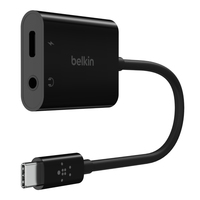 Belkin RockStar - USB-C to headphone jack / charging adapter - NPA004BTBK