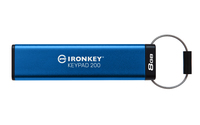 Kingston IronKey Keypad 200 8GB USB 3.2 Gen 1 Blå Säkert Minne
