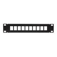 LogiLink ACT108 Keystone Panel Svart Steel 10" - ACT108