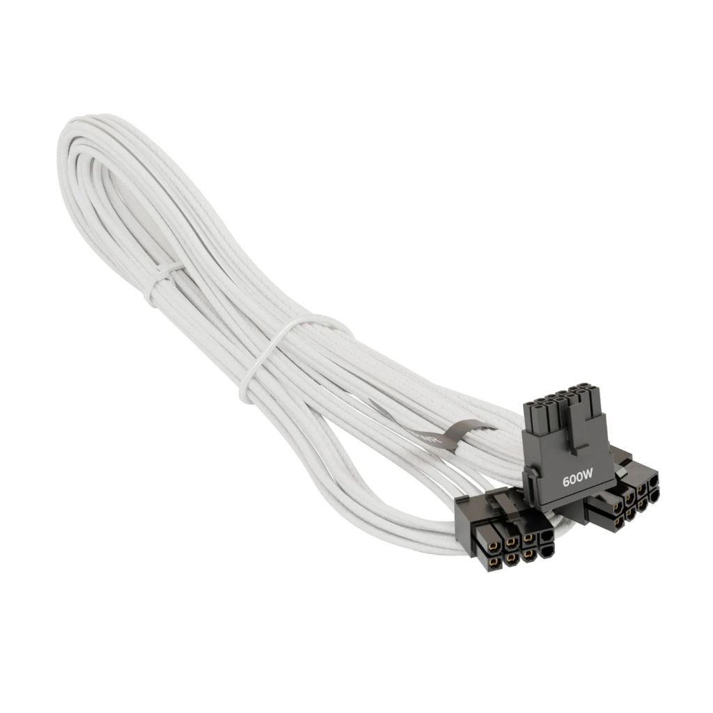 Câble GPU Seasonic Blanc 90° 600W