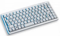 Cherry Slim Line COMPACT-KEYBOARD G84-4100 - Keyboard - AZERTY - Gray