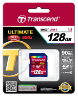 Transcend SDXC 128GB Classe 10 UHS-I 600x 90MB/s U1