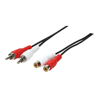 Câble d'extension LogiLink 5 m 2xRCA M/F
