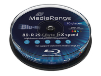 MediaRange MR500 BD-R 25 Go, paquet de 10